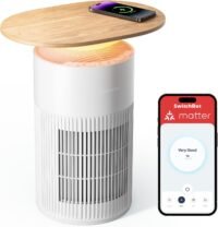 Switchbot 4 in 1 air purifier table with wireless charging