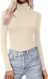 Turtleneck top, slim fit thermal