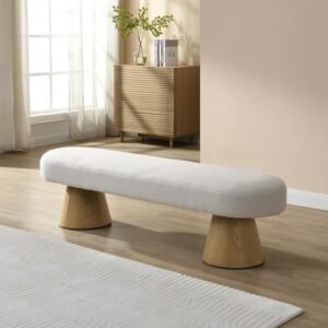 Upholstered bench (entryway, bed end)