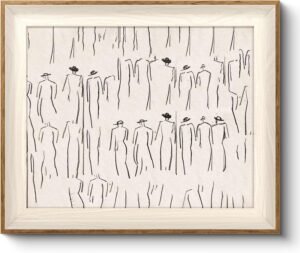 Wall art crowds