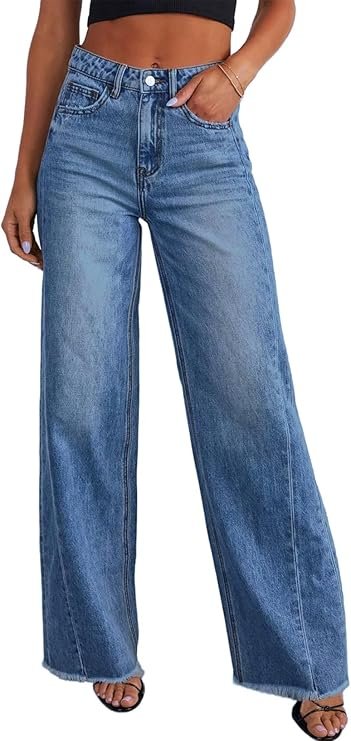 Wide leg jeans, stretchy