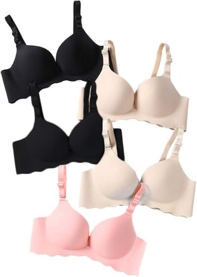 Bras no wire, no show, pack of 5