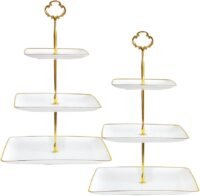 3 tier plastic cupcake stand, 2 pack