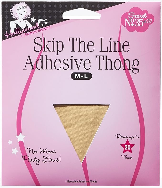 Adhesive thong