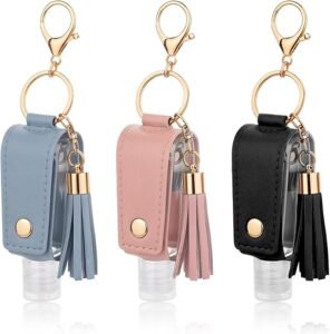 Hand sanitizer holder keychain