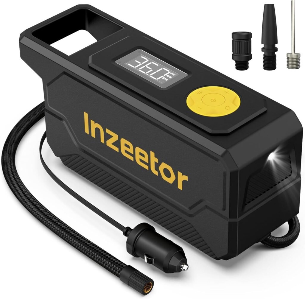 Inzeetor tire inflator black