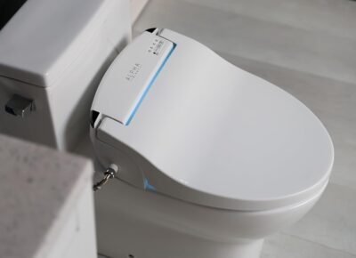 Alpha bidet toilet seat, endless warm water, led, wireless remote, wash & dry (elongated or round seat)