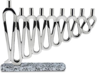 Artistic squiggless menorah