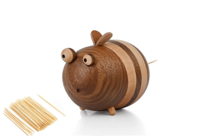 Bee toothpick dispenser