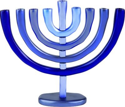 Blue menorah