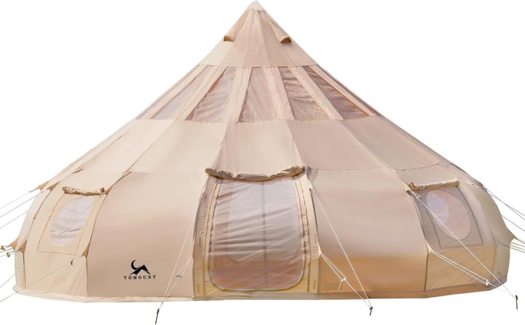 Canvas tent with rainfly