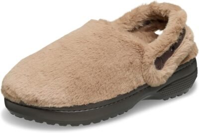 Crocks unfurgettable fuzzy slippers