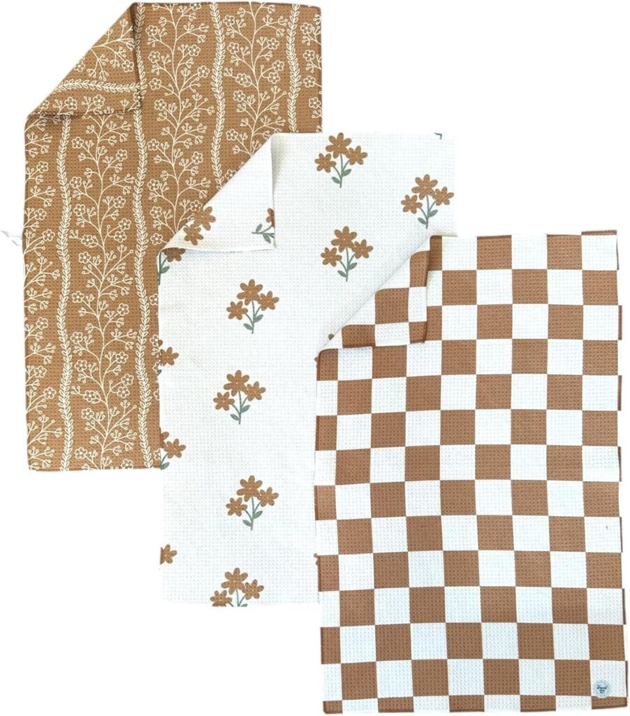 Dish towels, waffle weave, double sided, highly absorbent