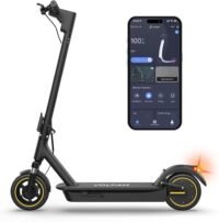 Electric scooter, dual suspension
