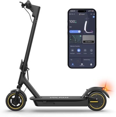 Electric scooter, dual suspension