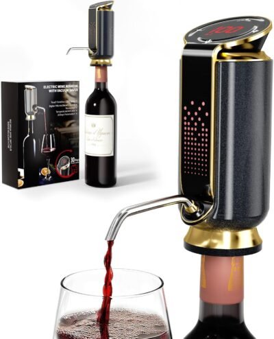 Electric wine aerator, dispenser & vacuum pump Electric wine aerator, dispenser & vacuum pump