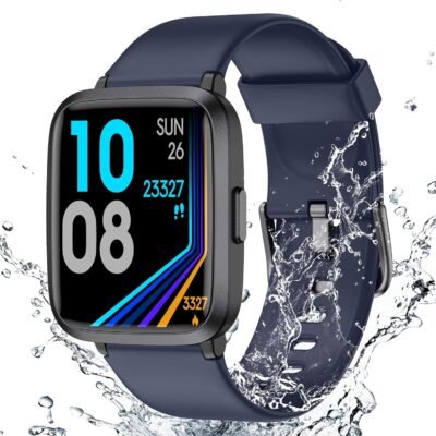 Fitness tracker watch with heart rate monitor, step counter, sleep monitor etc