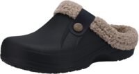 Fur lined clogs, waterproof