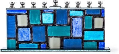 Handcrafted western wall menorah