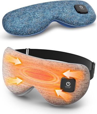 Heated eye mask for dry eyes