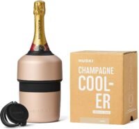 Huski chiller for champagne, wine, proseco and more with detachable bottle stopper