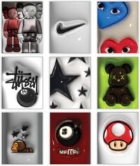 Hypebeast art prints, 9 pc set
