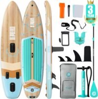 Inflatable sup paddle board for 2+1, with accessories
