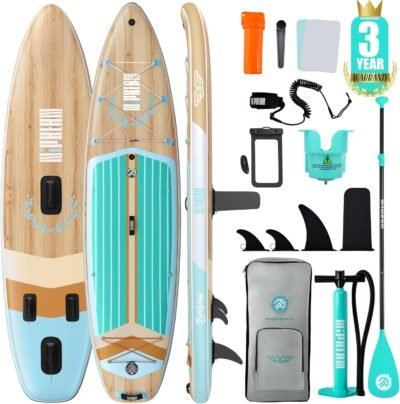 Inflatable sup paddle board for 2+1, with accessories