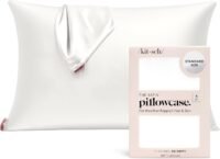 Kitsch satin pillowcase, ivory