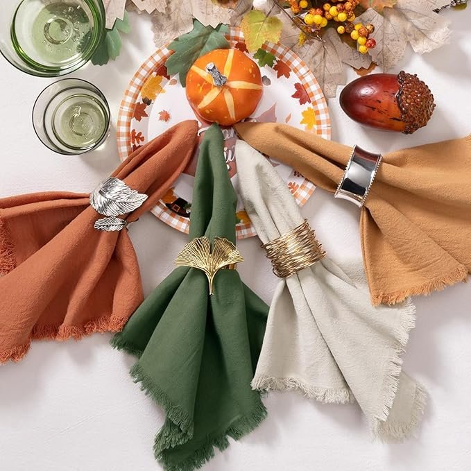 Napkins for thanksgiving, handmade, 12 pack