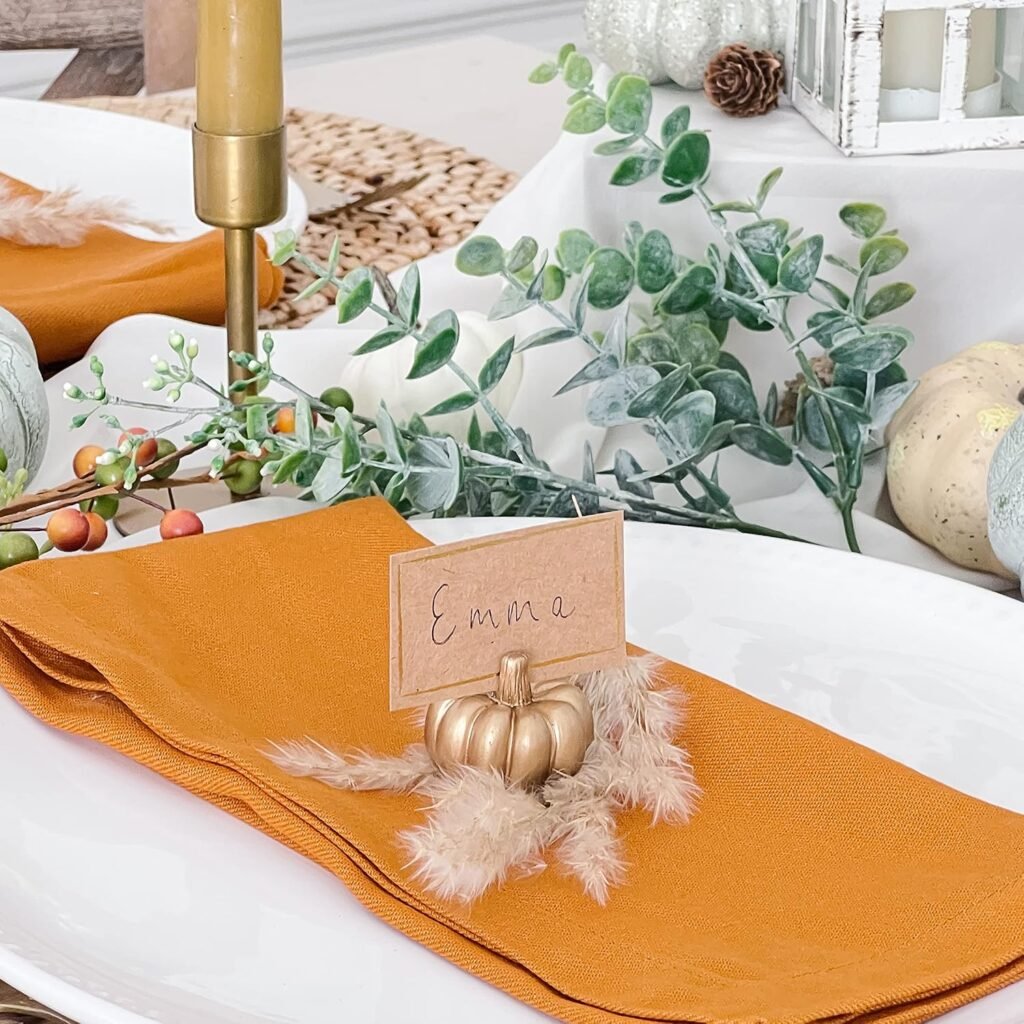 Pumpking place card holder