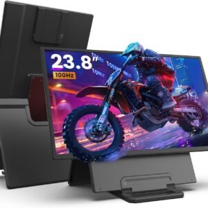 Rotatable and height adjustable, portable monitor, gaming monitor, built in speakers, vesa mounting....