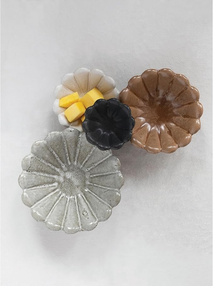 Sculptural ceramic serving bowls