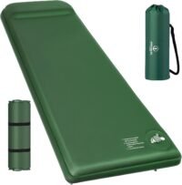 Self inflating sleeping pad with