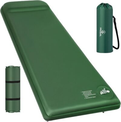 Self inflating sleeping pad with