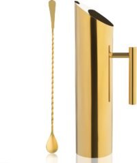 Stainless steel gold pitcher