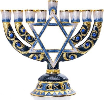 Star of david menorah