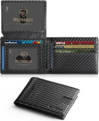 Wallet for men slim rfid leather