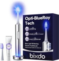 Whitening electric tootbrush, blue light tech, with smart ai