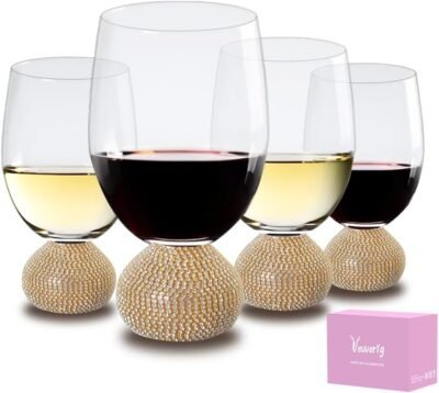 Wine glasses, unbreakable, set of 4