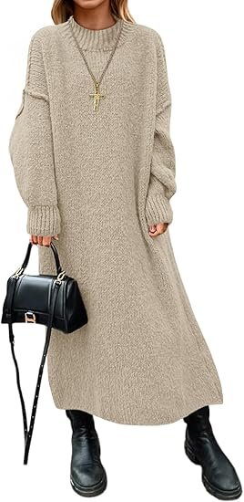 Oversized sweater dress