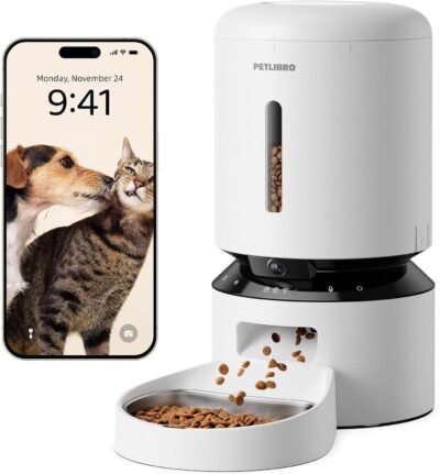 automatic pet feeder with camera with smartphone