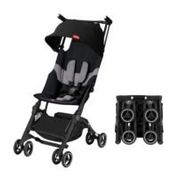 gb Pockit+ All-Terrain Stroller – Ultra Compact, Lightweight with Canopy & Reclining Seat