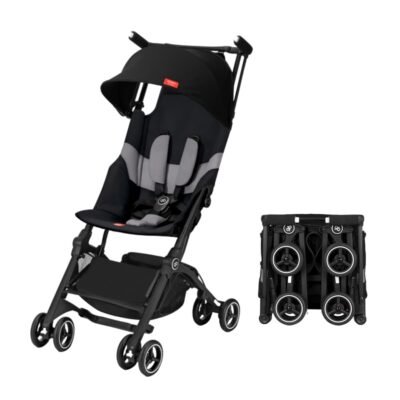 gb Pockit+ All-Terrain Stroller – Ultra Compact, Lightweight with Canopy & Reclining Seat
