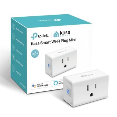 Kasa Smart Plug Ultra Mini 15A – Wi-Fi Smart Home Outlet with Alexa, Google Home & IFTTT