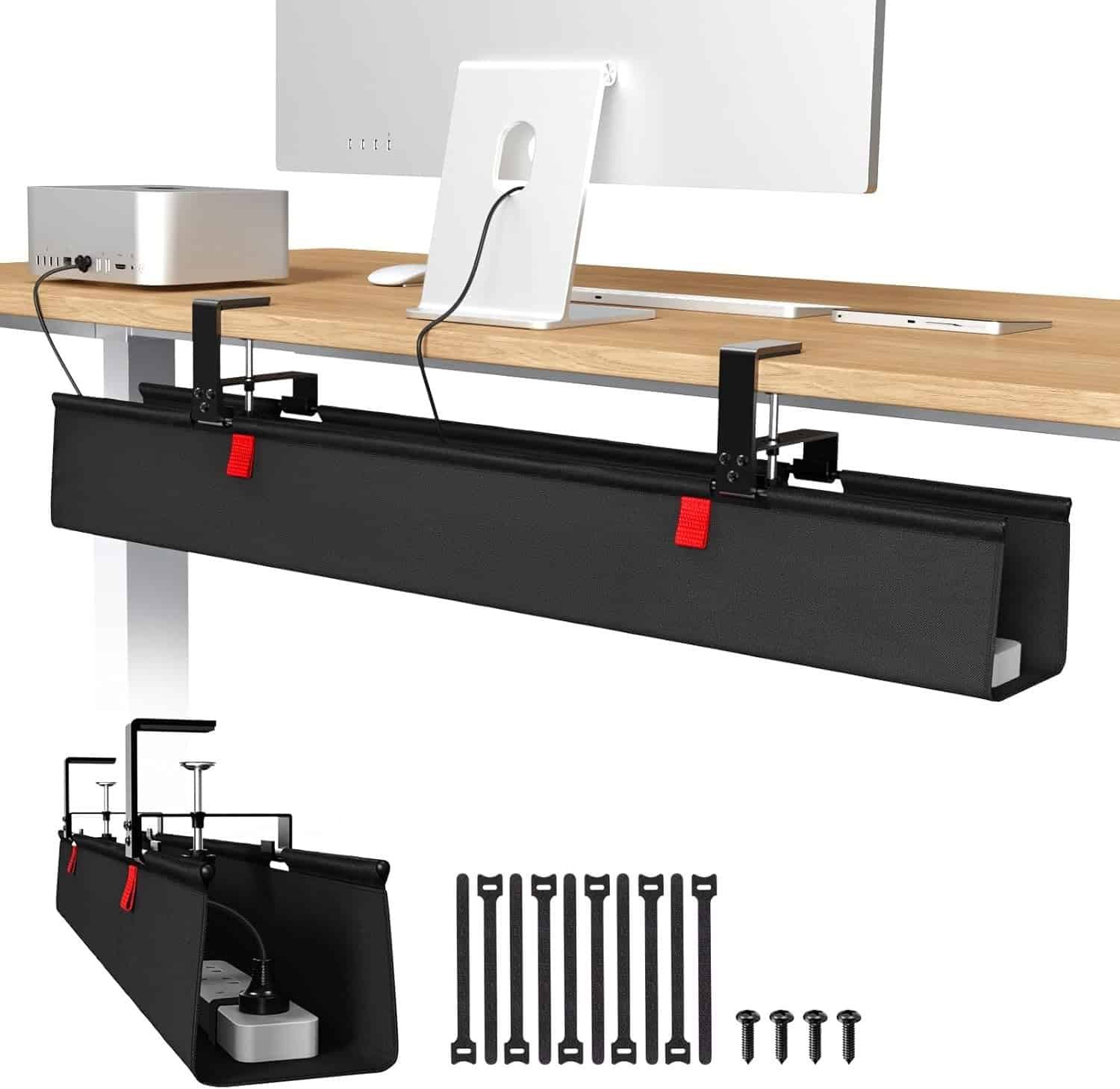 Under-Desk Cable Organizer Tray - Image 1