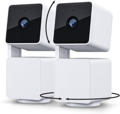 WYZE Cam Pan v3 – 2-Pack Indoor/Outdoor Smart Camera