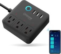GHome Smart Power Strip – WiFi Extension with 3 Smart Outlets & 4 USB