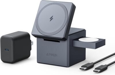 Anker 3-in-1 Cube with MagSafe charging iPhone Apple Watch and AirPods