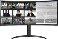 LG 34" UltraWide curved monitor for productivity